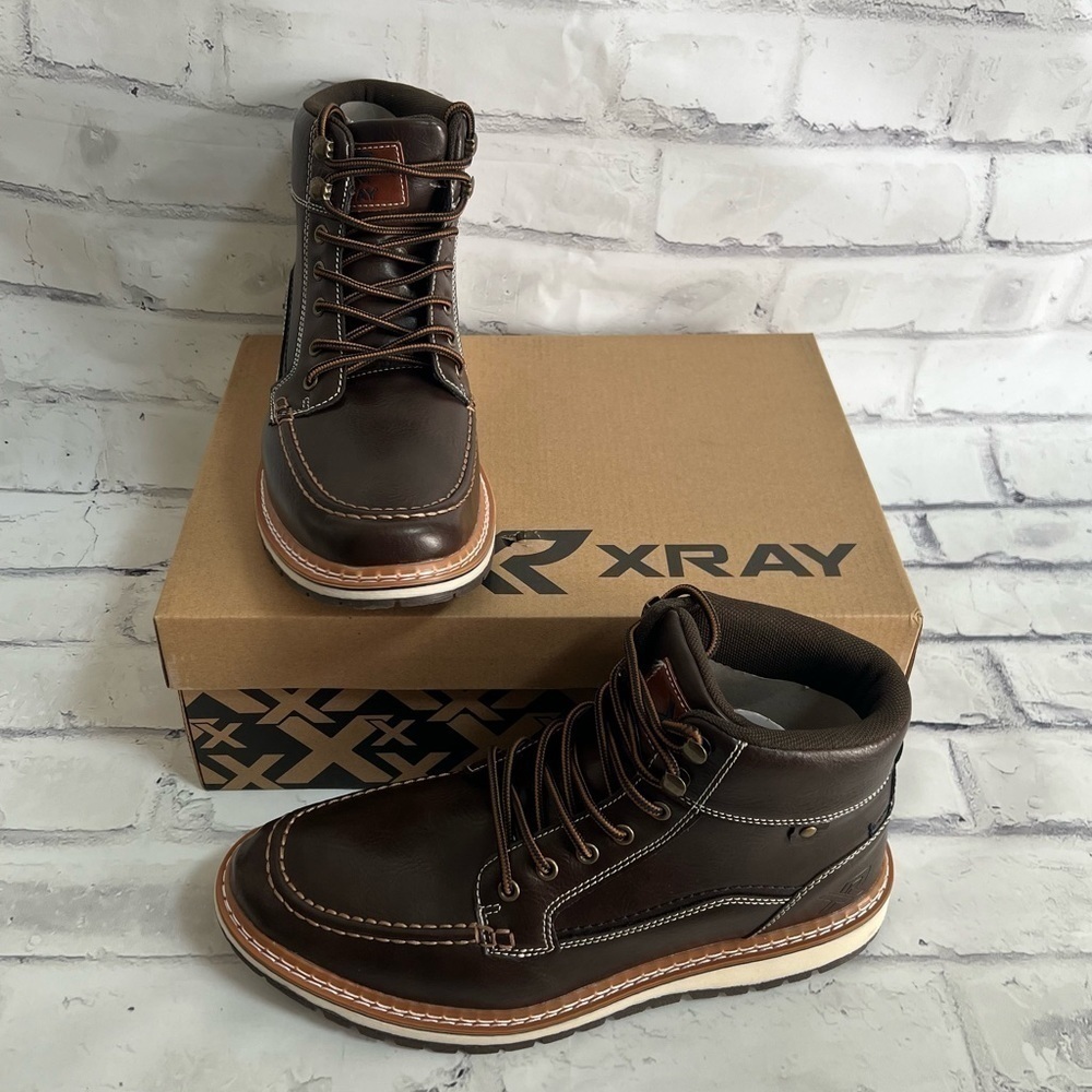 NWT mens XRay Dover Brown ankle Chukka lace up boots size 11 - Picture 2 of 8